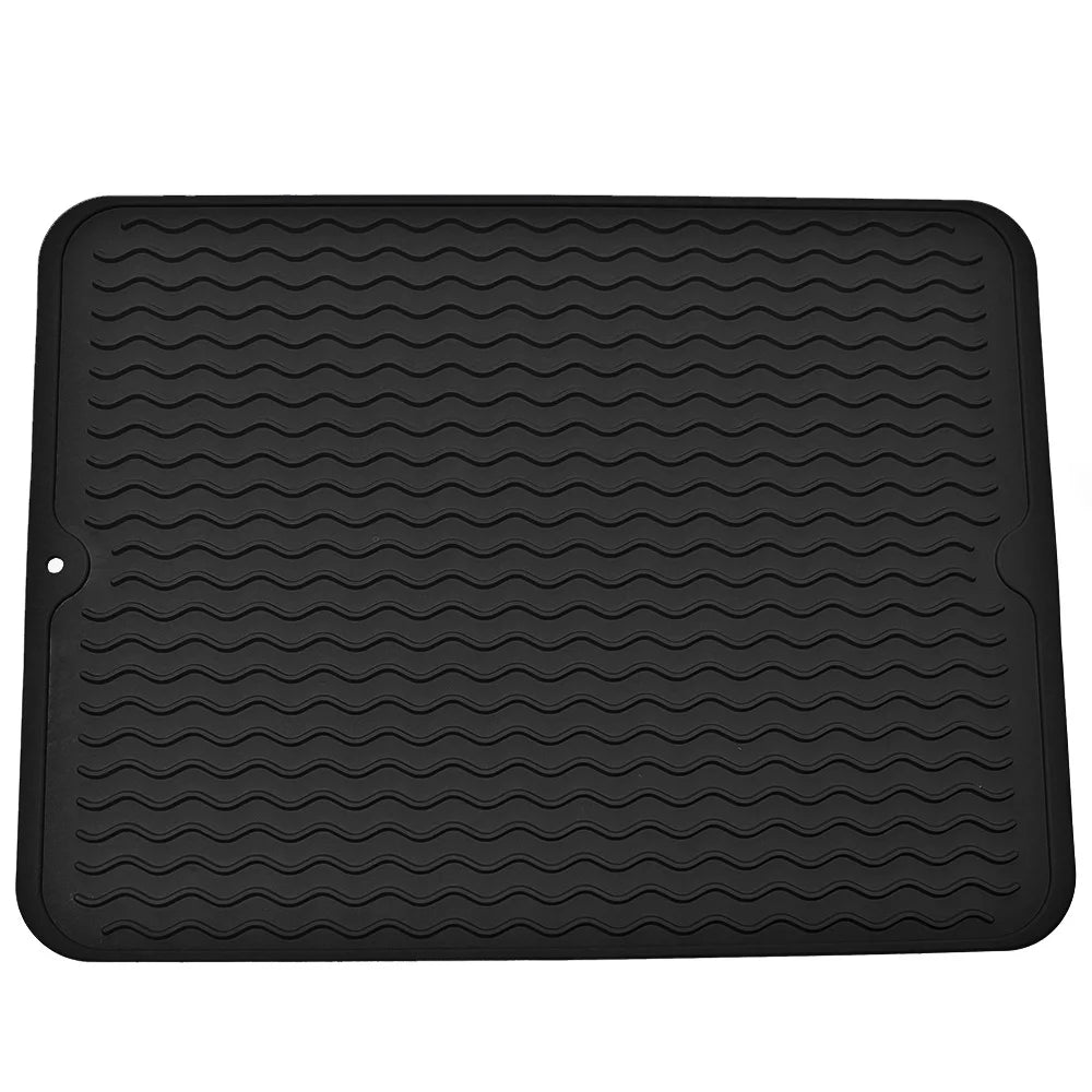 Multifunktionale Abtropf- und Hitzeschutzmatte aus Silikon