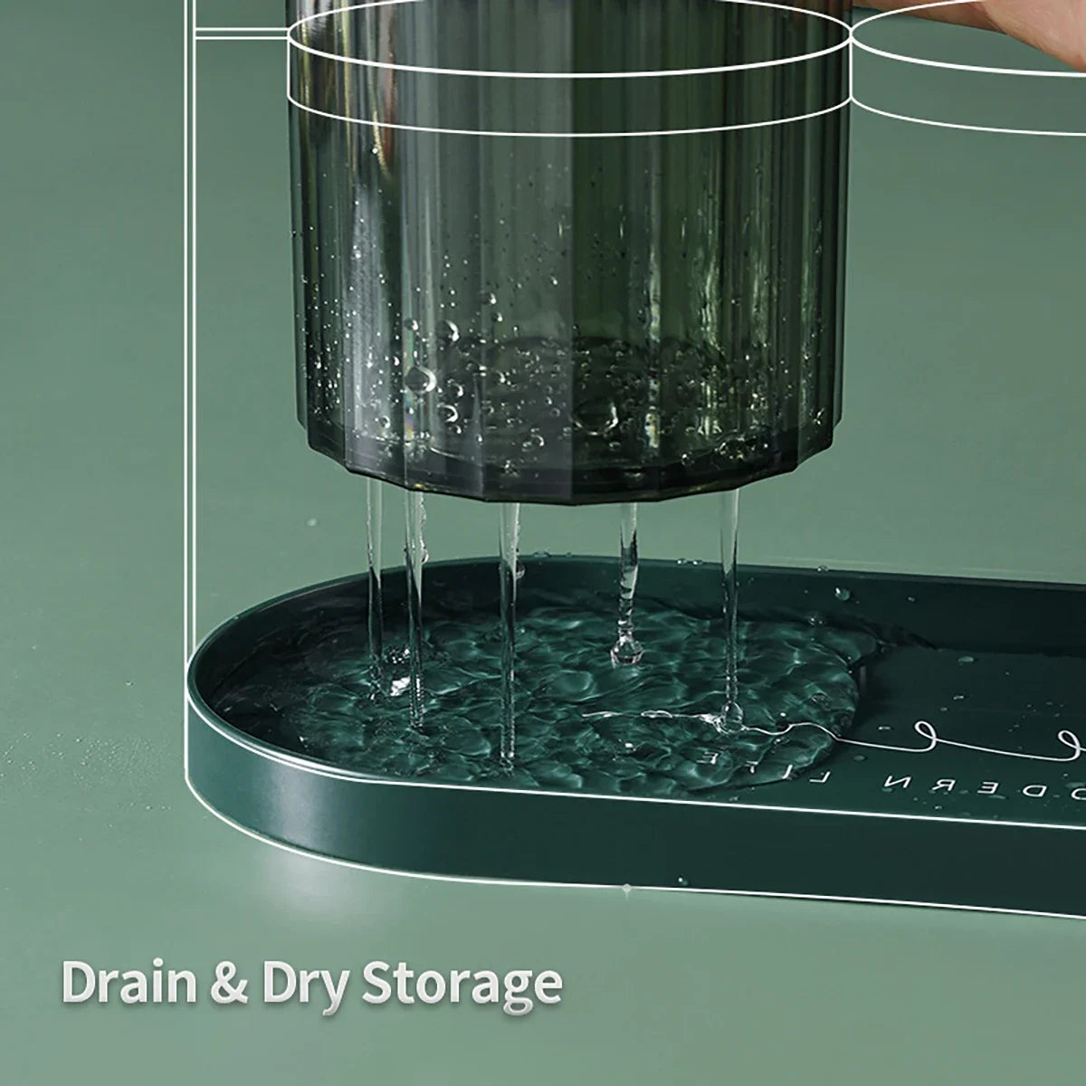 Eleganter Besteckhalter mit Wand- und Tischfunktion