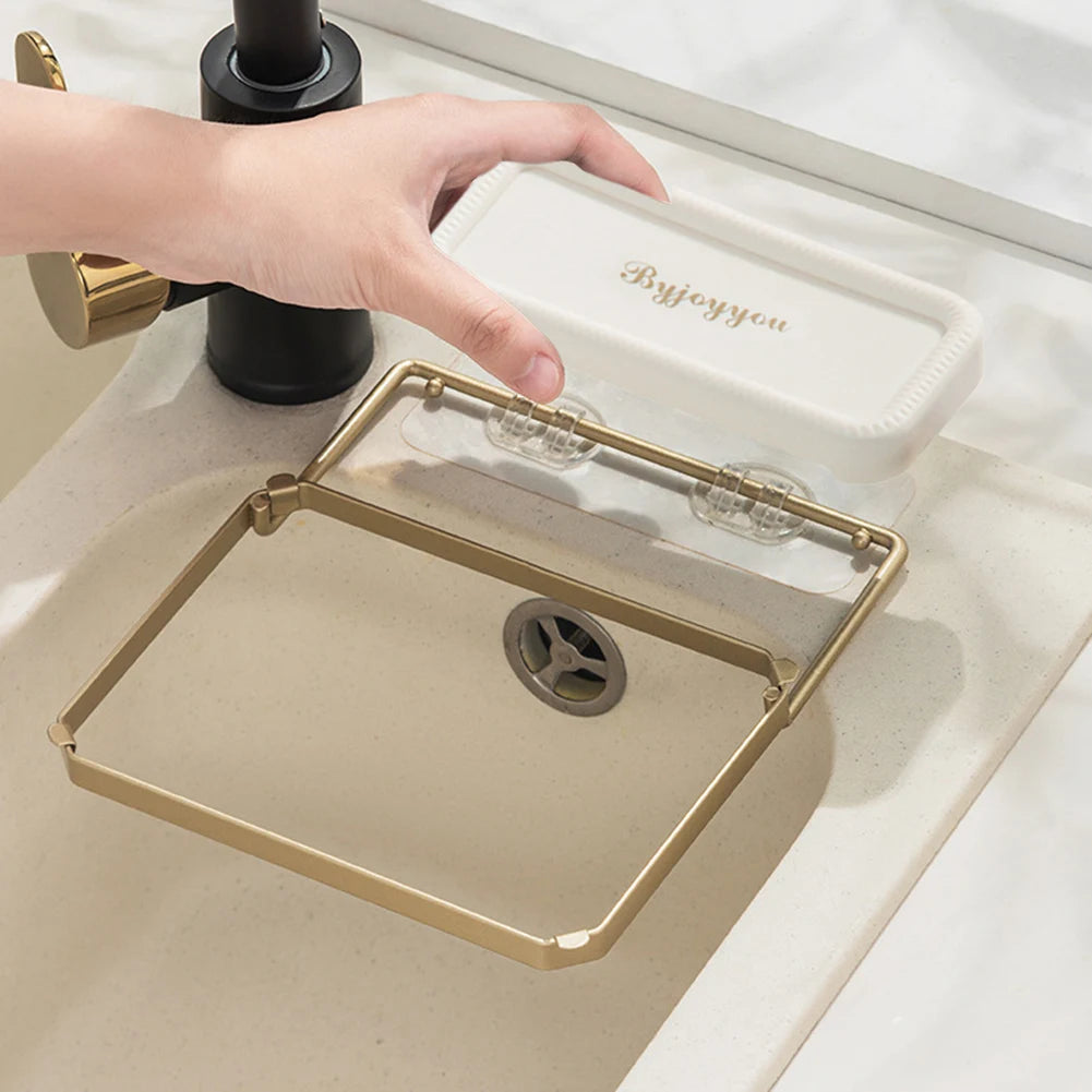 Dreieckiger Küchensieb-Halter mit Einweg-Netz