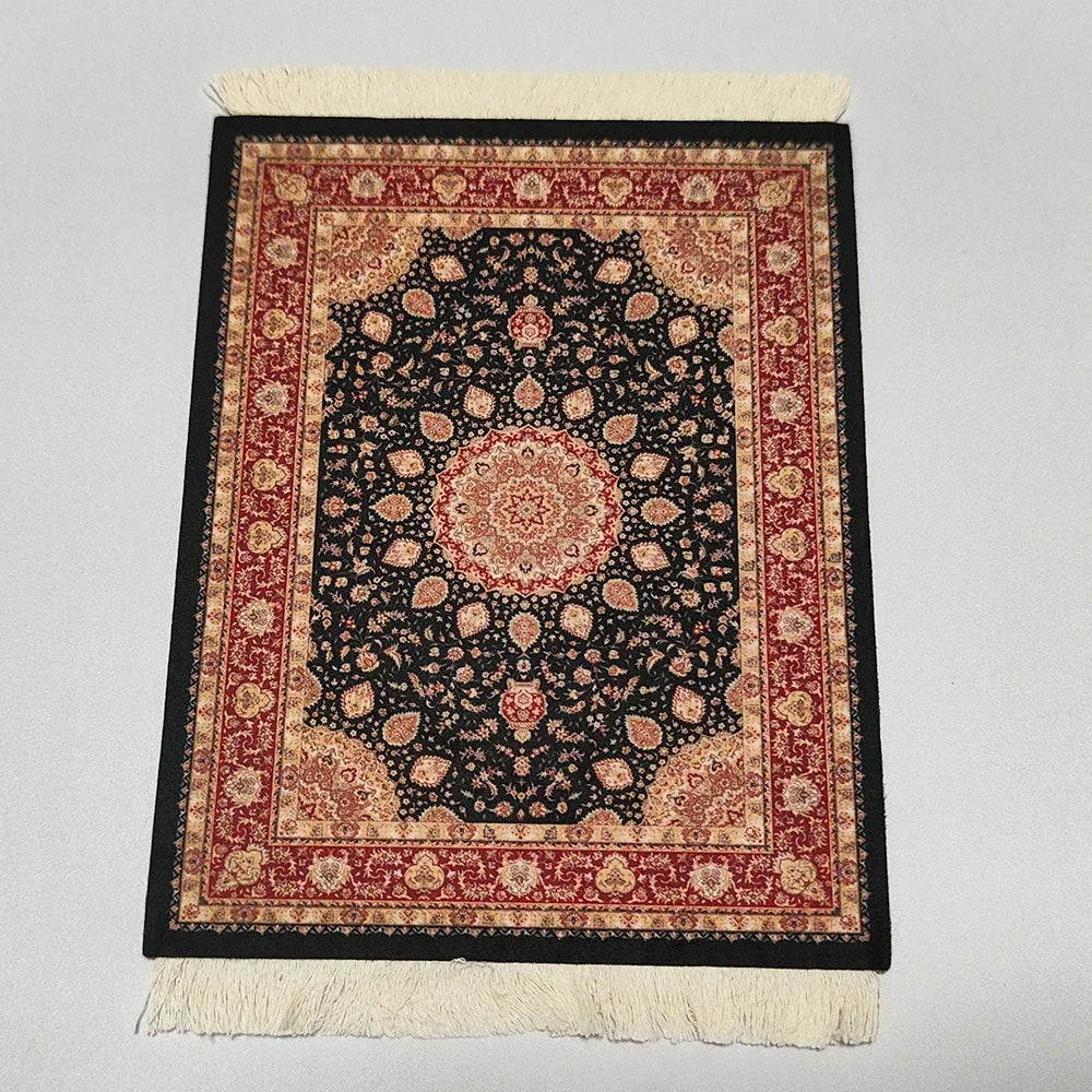 Exklusives Mousepad „Royal Weave“ – Gewebter Orient-Teppich mit Echtheits-Fransen