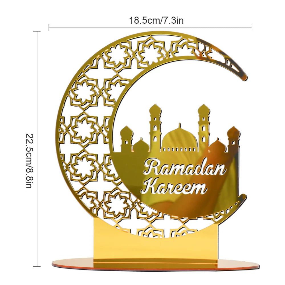Elegante Ramadan & Eid Tischdekoration aus Acryl