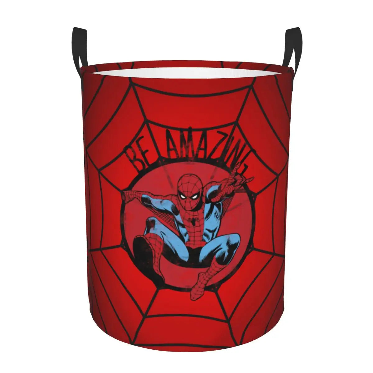 Personalisierter Spiderman Wäschekorb & Spielzeug-Organizer