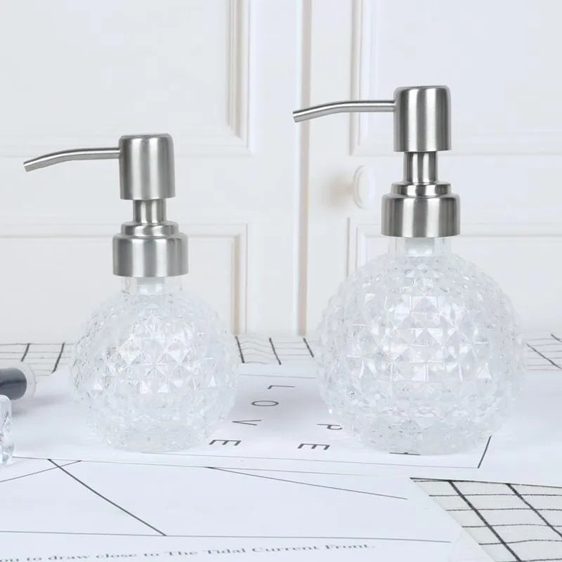 Elegante Seifenspender-Flasche aus Glas