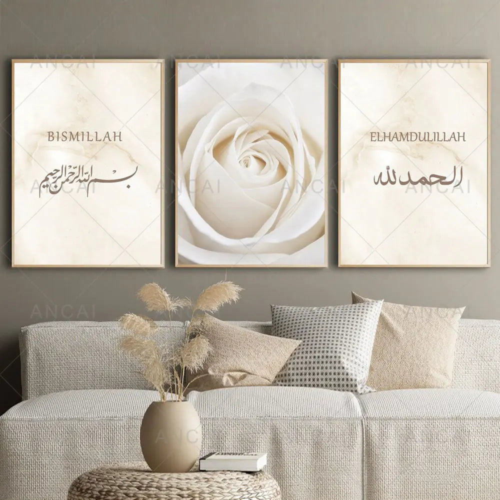 Modernes Blumen-Leinwandbild – Elegante Wandkunst für Ihr Zuhause