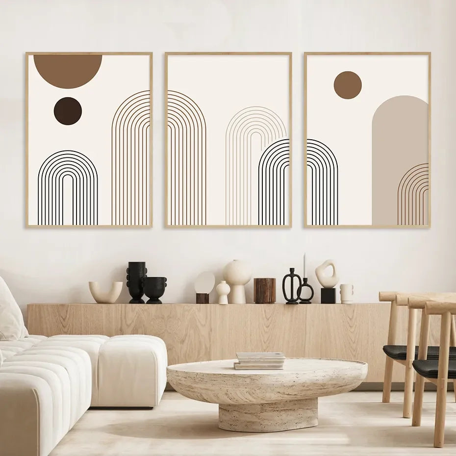 Scandinavian Abstract Canvas Prints for Modern Home Decor