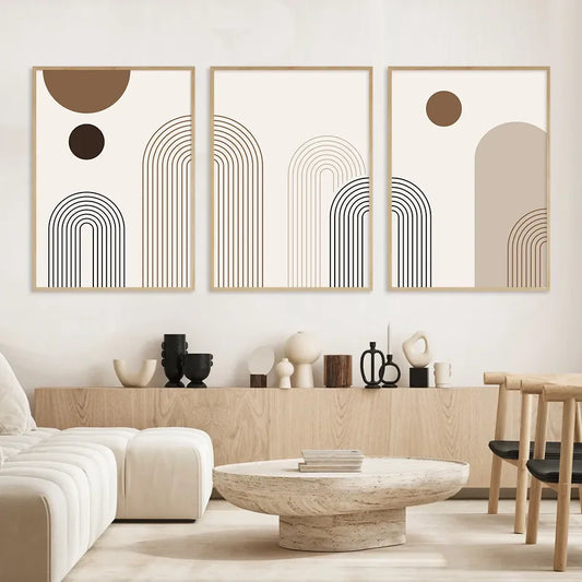 Scandinavian Abstract Canvas Prints for Modern Home Decor
