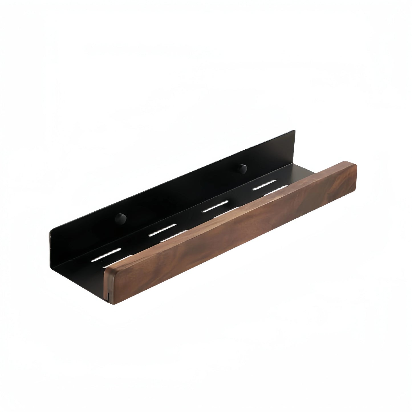 Multifunktionales Schwimmendes Wandregal aus Holz und Aluminium