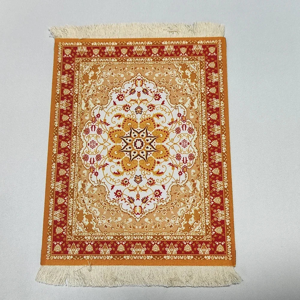 Exklusives Mousepad „Royal Weave“ – Gewebter Orient-Teppich mit Echtheits-Fransen