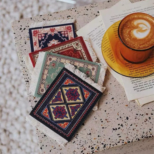 Orient-Untersetzer „Petite Persia“ – Gewebter Stoff mit edlen Quasten