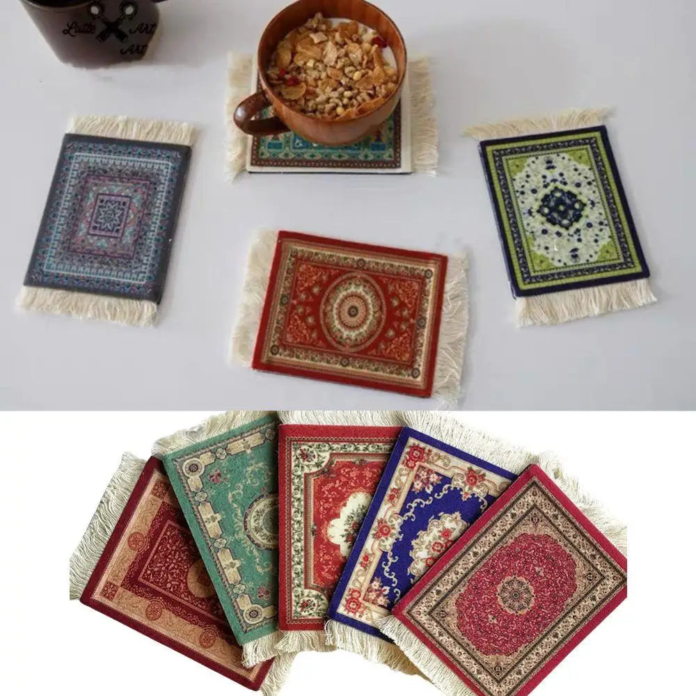 Orient-Untersetzer „Petite Persia“ – Gewebter Stoff mit edlen Quasten