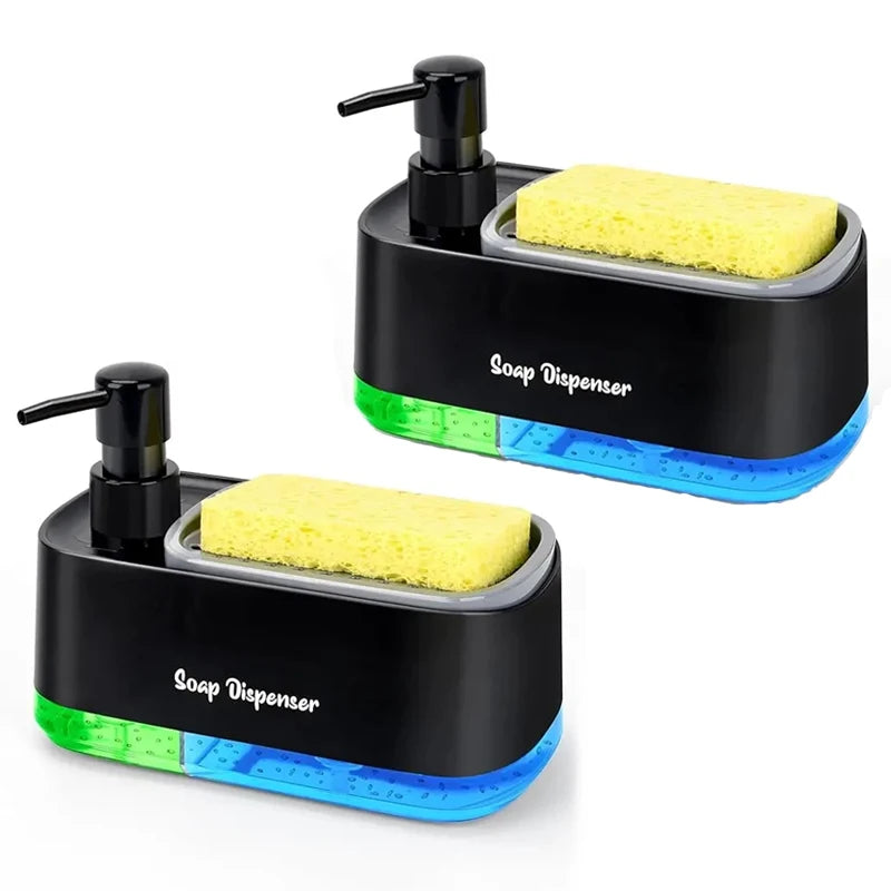 Multifunktionaler Seifenspender mit Integriertem Schwammhalter