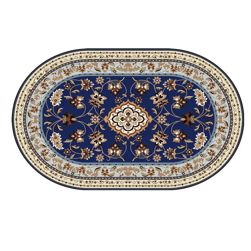 Boho-Persian Oval Rug– Ultraleicht, Waschbar & 3D-Präzision