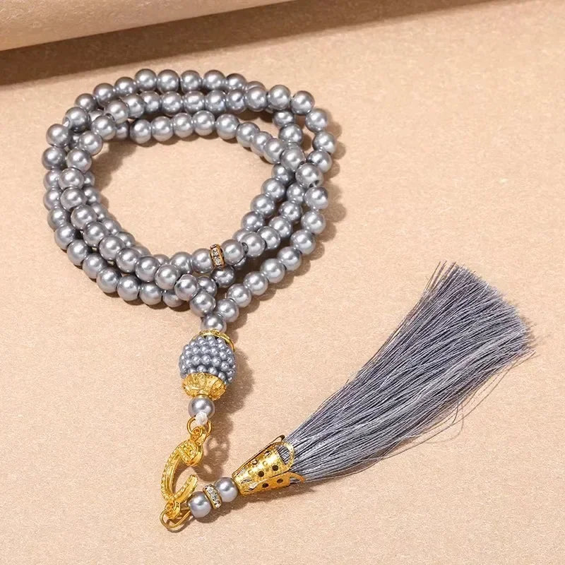 Ethnische Tesbih aus Steinperlen