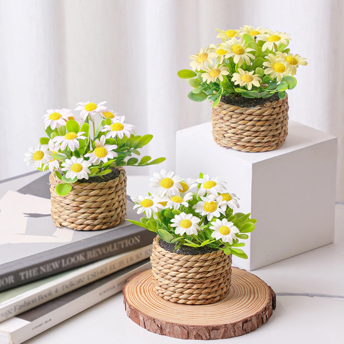 Künstliches Gras im Topf Dekoration