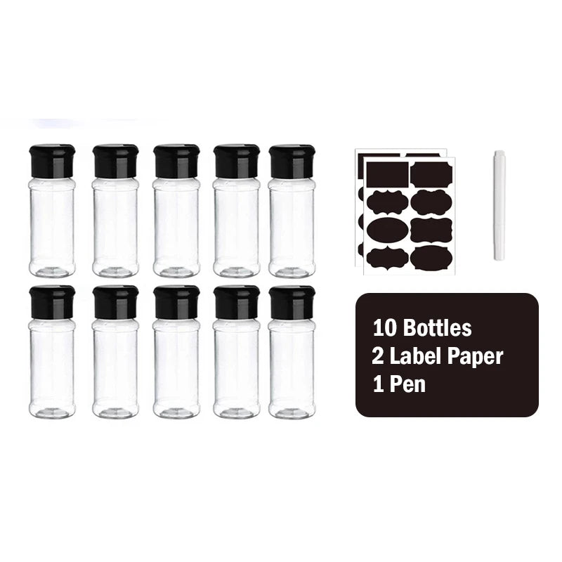 100 ml Gewürzstreuer und Aufbewahrungsdose aus Kunststoff