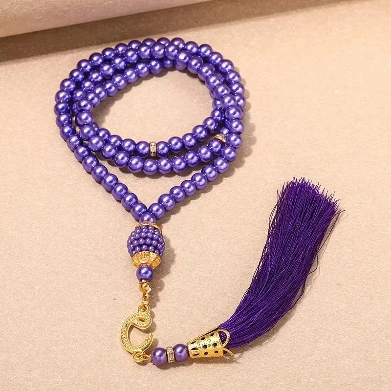 Ethnische Tesbih aus Steinperlen