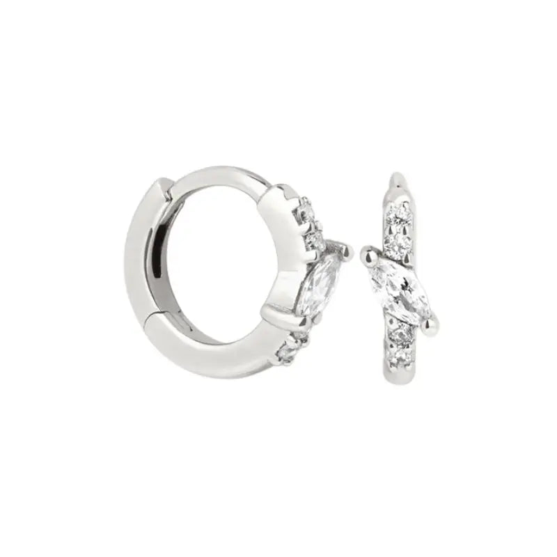 Zarte "Huggie" Creolen aus 925 Sterling Silber