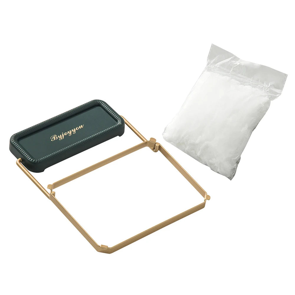 Dreieckiger Küchensieb-Halter mit Einweg-Netz