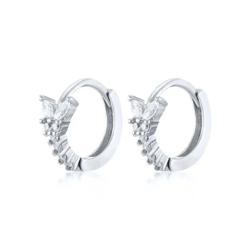 Zarte "Huggie" Creolen aus 925 Sterling Silber