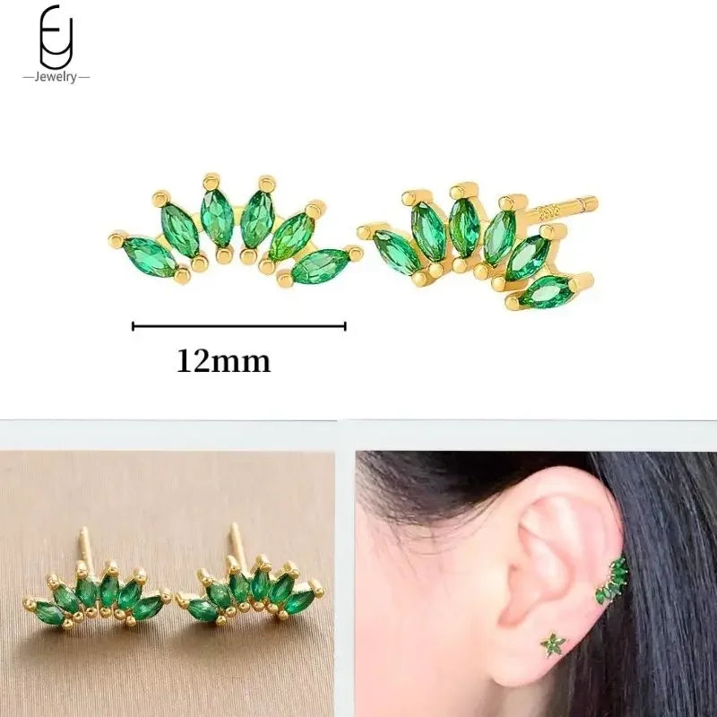 Trendige Herz-Creolen aus 925 Sterling Silber mit Zirkon