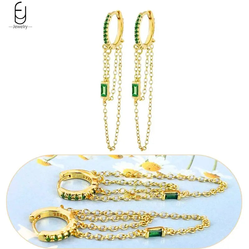 Trendige Herz-Creolen aus 925 Sterling Silber mit Zirkon