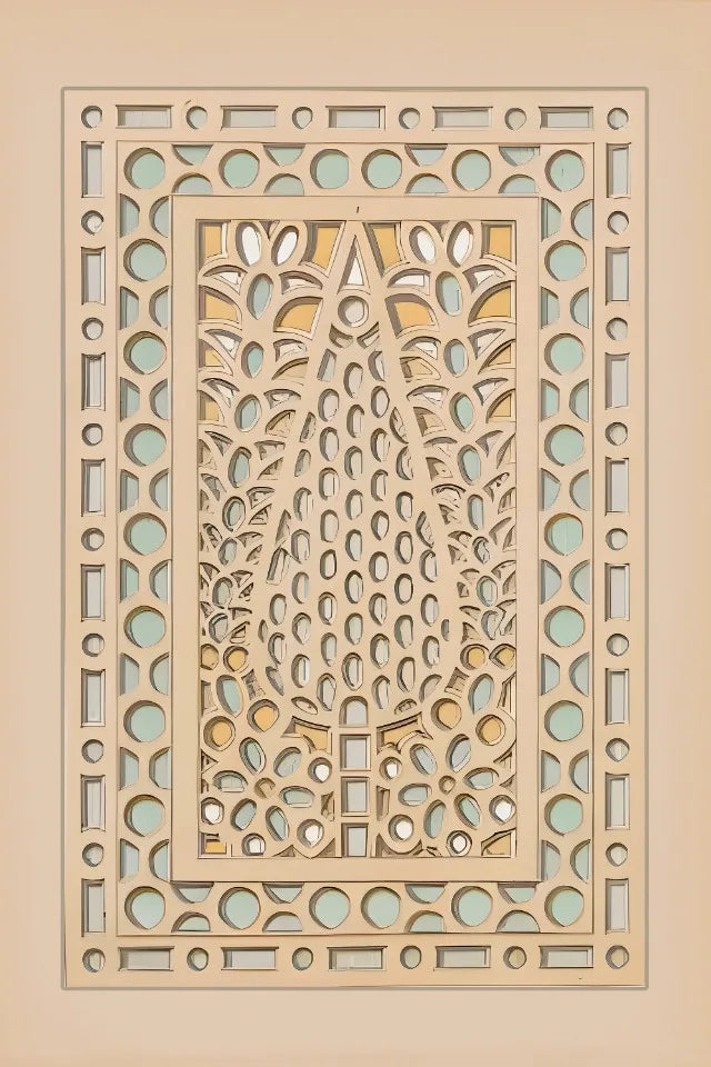 Moderne Aquarell-Landschaft – Minimalistische Leinwandkunst