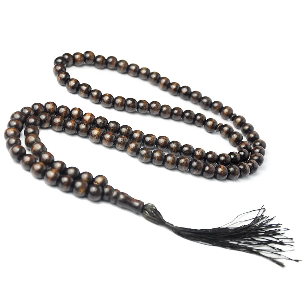 Muslimisches Gebetsarmband aus Holzperlen (Tasbih)