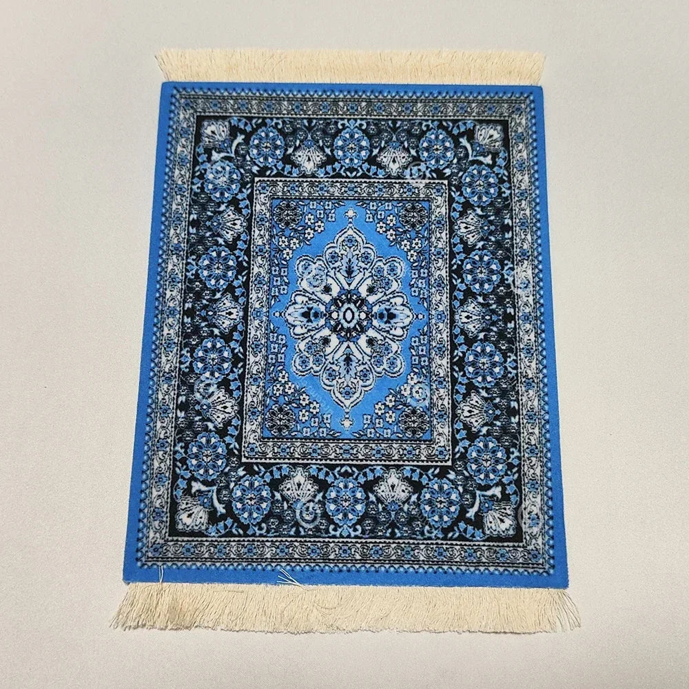 Exklusives Mousepad „Royal Weave“ – Gewebter Orient-Teppich mit Echtheits-Fransen