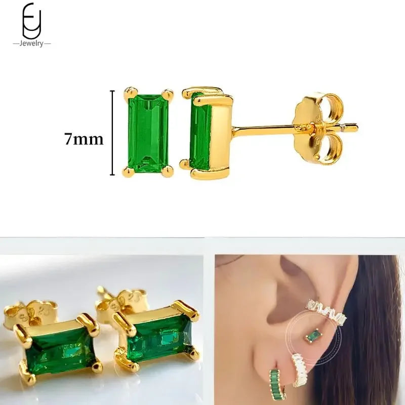 Trendige Herz-Creolen aus 925 Sterling Silber mit Zirkon