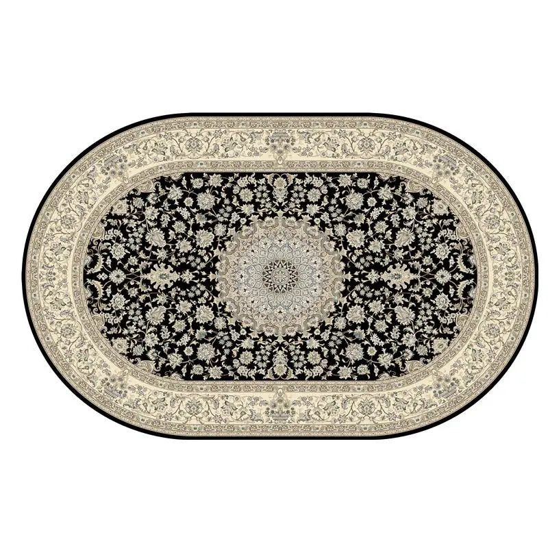 Boho-Persian Oval Rug– Ultraleicht, Waschbar & 3D-Präzision