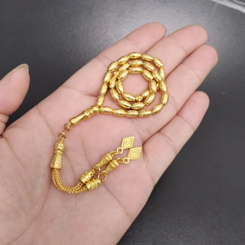 Tasbih: Edles Gebetsarmband aus Tibetischem Silber