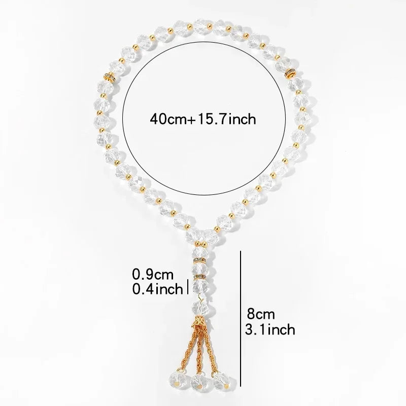 Ethnische Tesbih aus Steinperlen