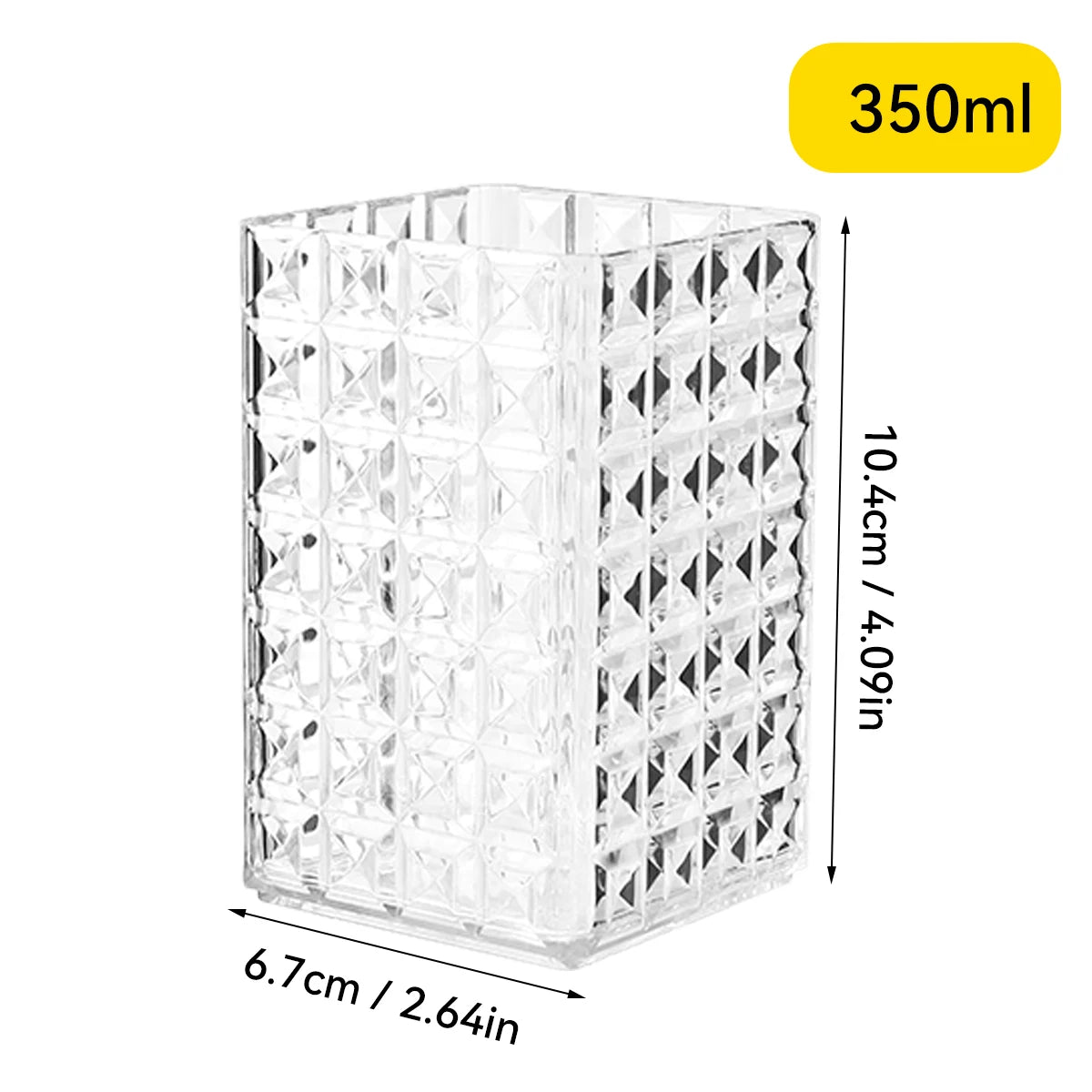 Luxury Beauty-Organizer „Crystal Clear“ – Stilvolle Aufbewahrung für Pinsel & Kosmetik