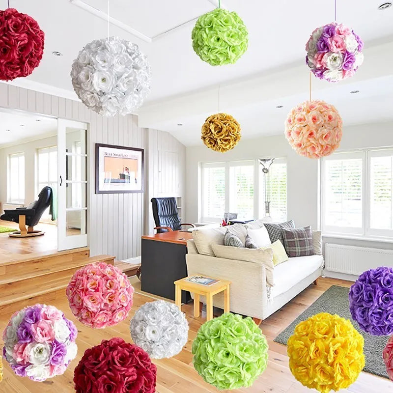 Hängende Künstliche Rosen-Blumenkugel