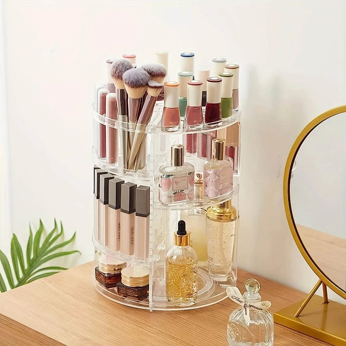 360° Drehbarer Kosmetik-Organizer (Transparent)