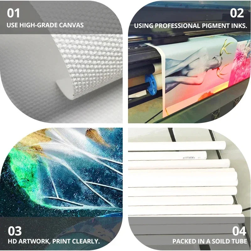 abstrakte Leinwandbild