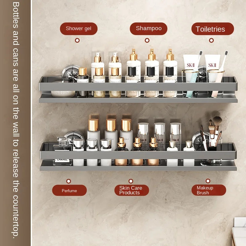 Multifunktionales Küchenregal mit Saugnäpfen (Ohne Bohren)