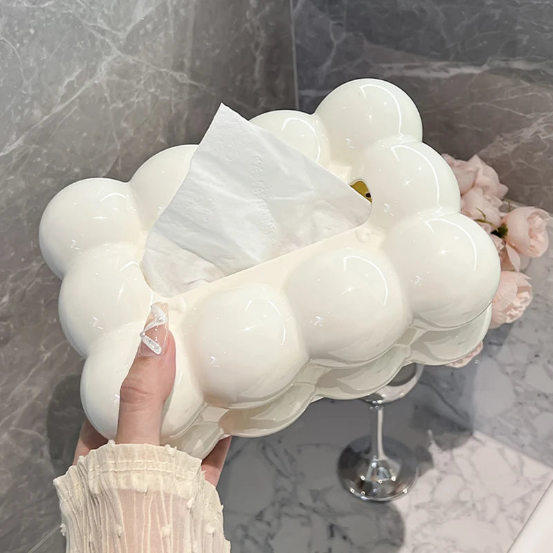 Ästhetische Taschentuchbox im "Cream Style" (Hochwertige Wohnraum-Deko)