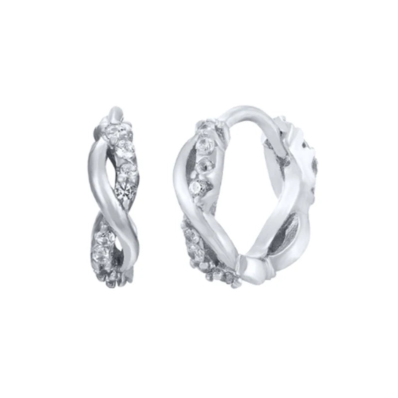 Zarte "Huggie" Creolen aus 925 Sterling Silber