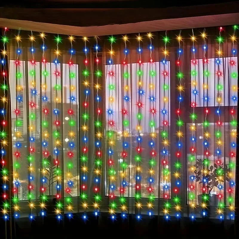 USB-betriebene LED-Lichterkette (Vorhang-Design)
