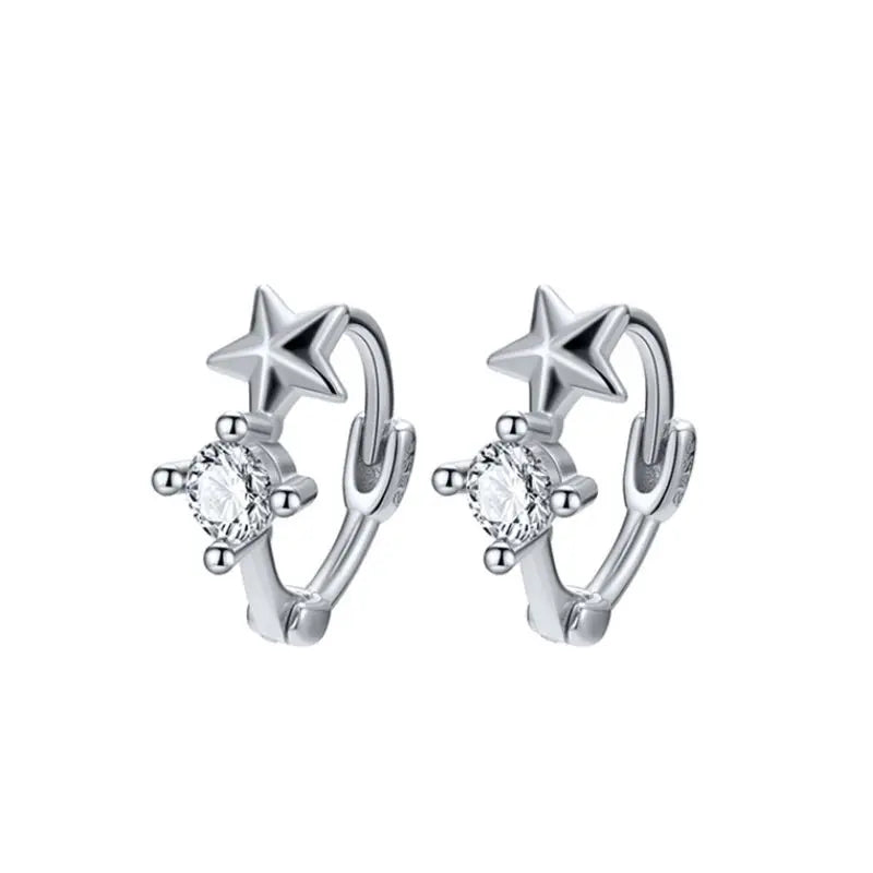 Zarte "Huggie" Creolen aus 925 Sterling Silber