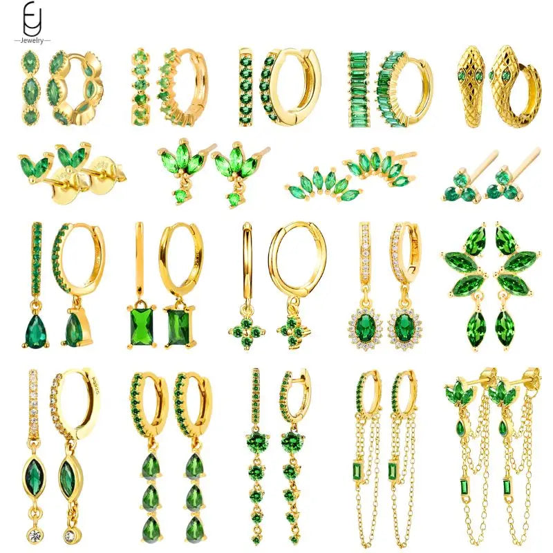 Trendige Herz-Creolen aus 925 Sterling Silber mit Zirkon