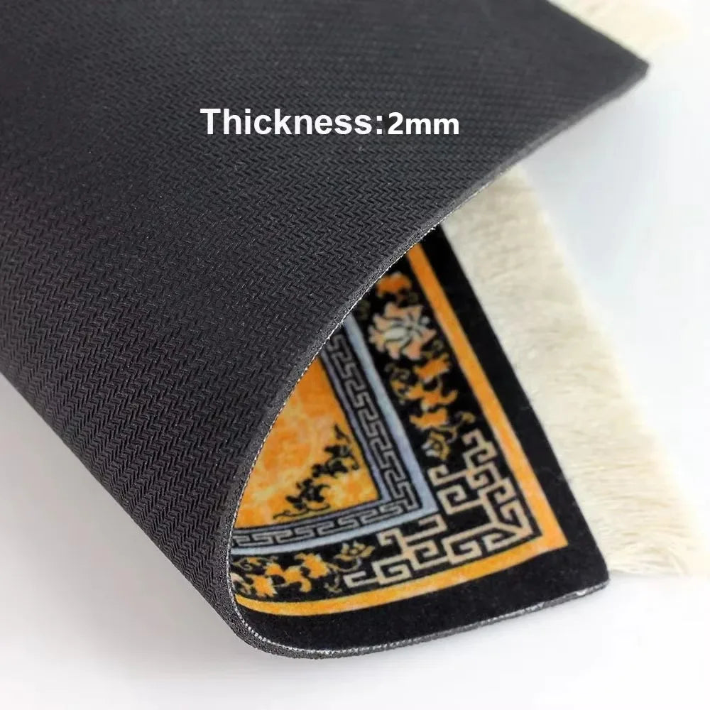 Exklusives Mousepad „Royal Weave“ – Gewebter Orient-Teppich mit Echtheits-Fransen