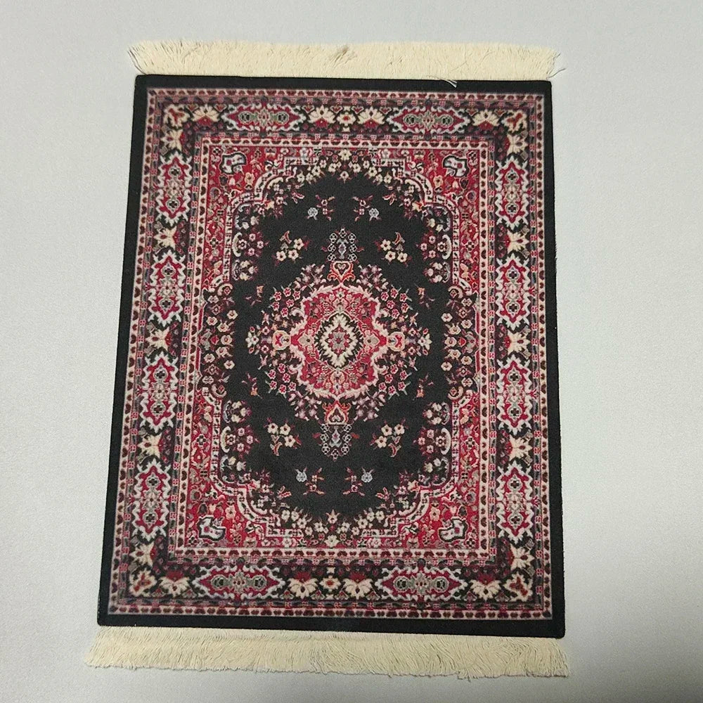 Exklusives Mousepad „Royal Weave“ – Gewebter Orient-Teppich mit Echtheits-Fransen