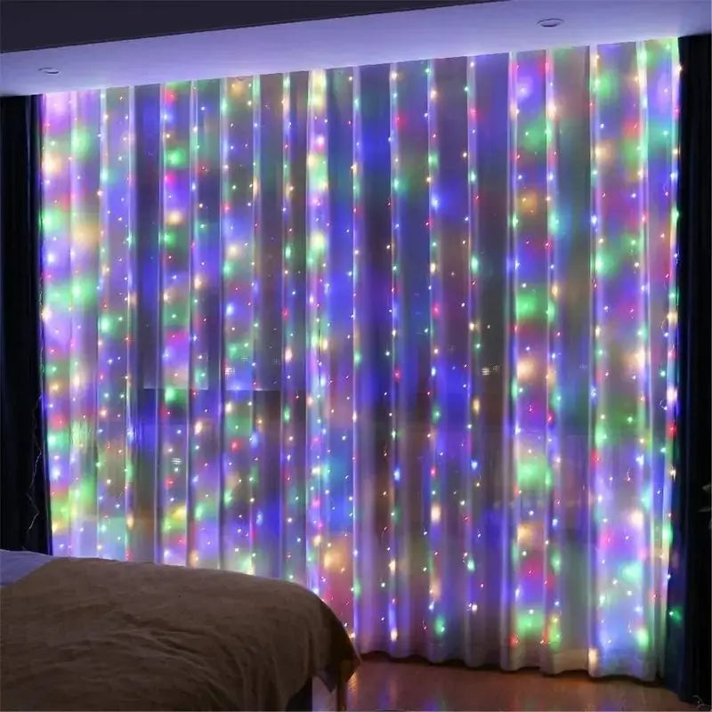 USB-betriebene LED-Lichterkette (Vorhang-Design)