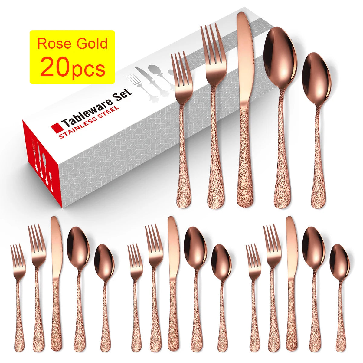 Elegantes Besteckset aus Edelstahl