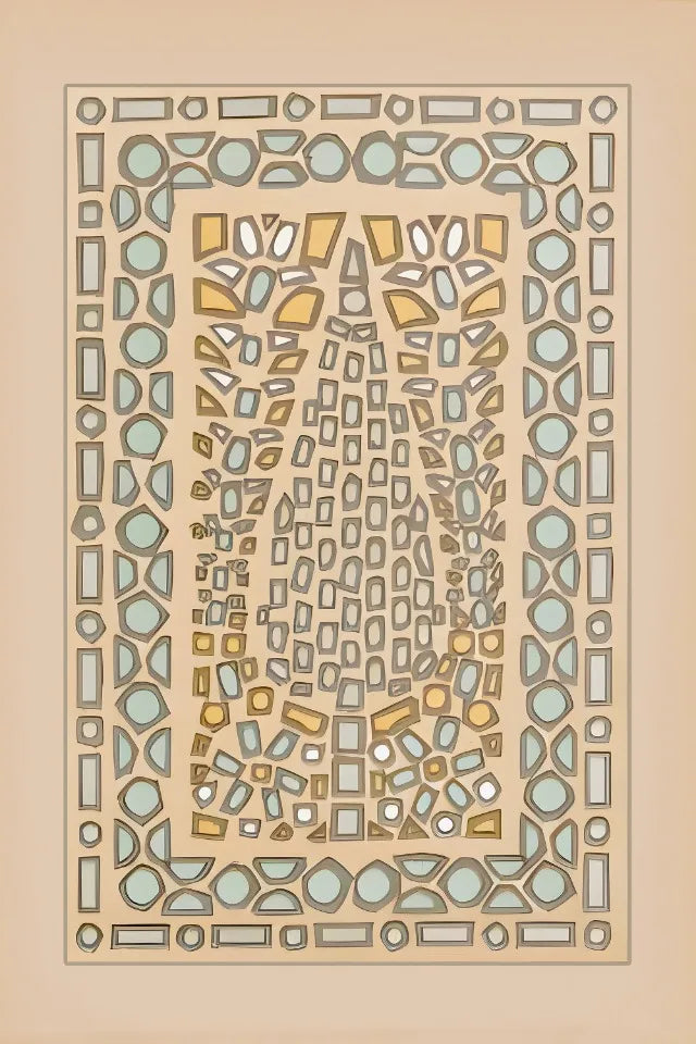 Moderne Aquarell-Landschaft – Minimalistische Leinwandkunst