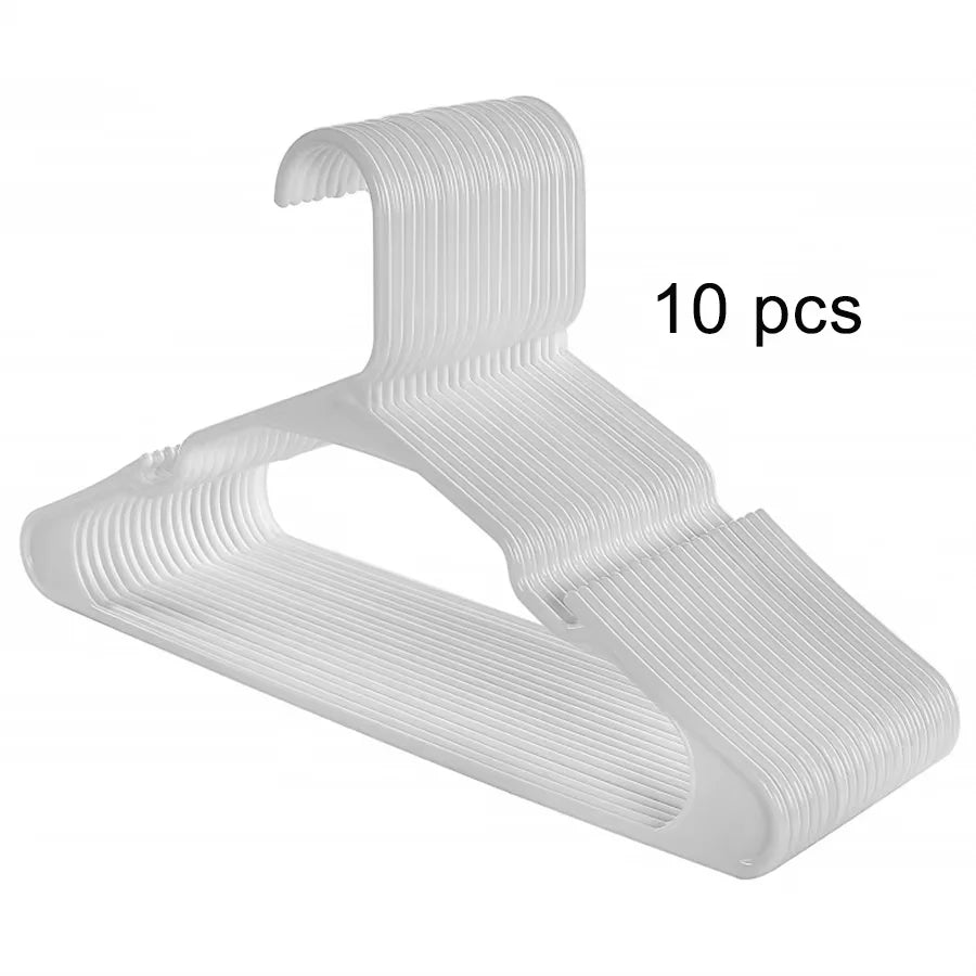 Platzsparende Kunststoff-Kleiderbügel mit Anti-Rutsch-Einkerbungen