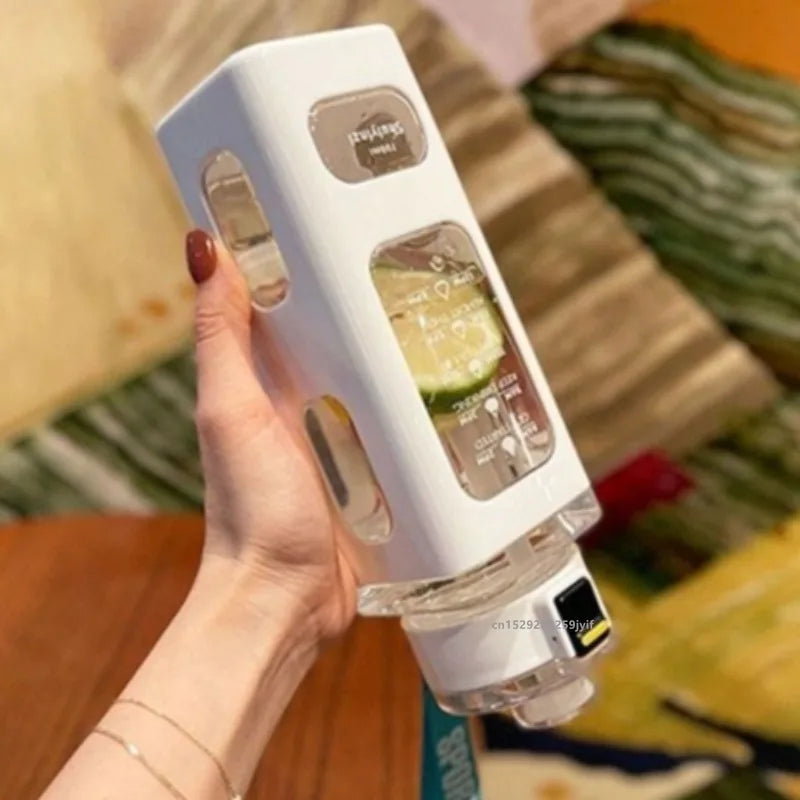 Kawaii Wasserflasche mit Strohhalm für Kinder & Erwachsene