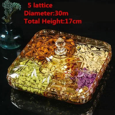 Runde Snackteller aus Kunststoff